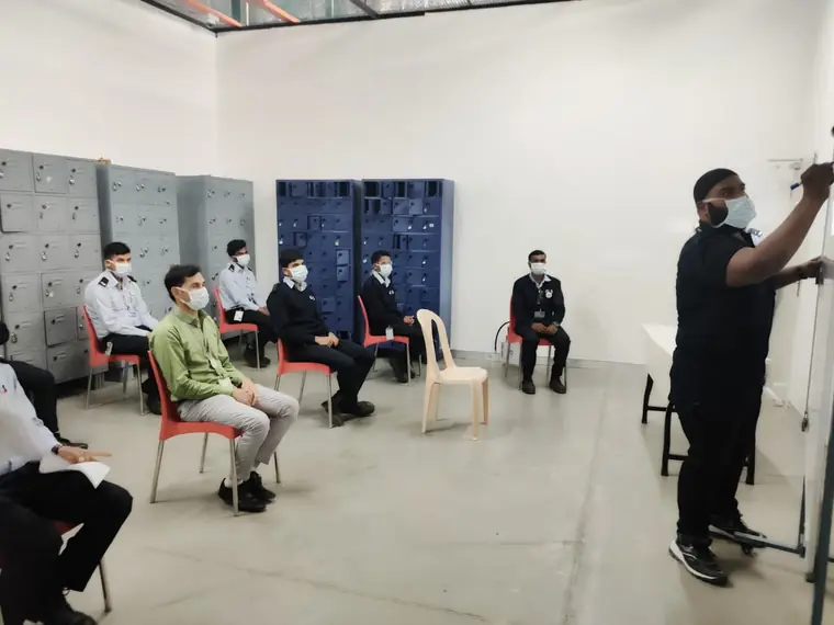 New employees seated for an HSE induction briefing