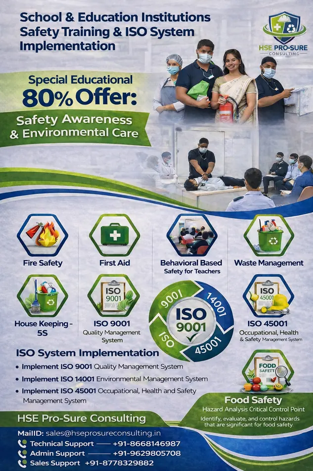 Schools & education institutions programme poster